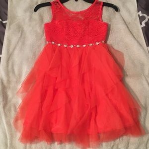 NWOT‼️Peachy orangish color dress! Size 8 Girls!
